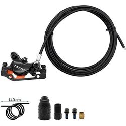 Bausatz 2 Schwarze hydraulische Bremse A5-D Vorne [Nutt]