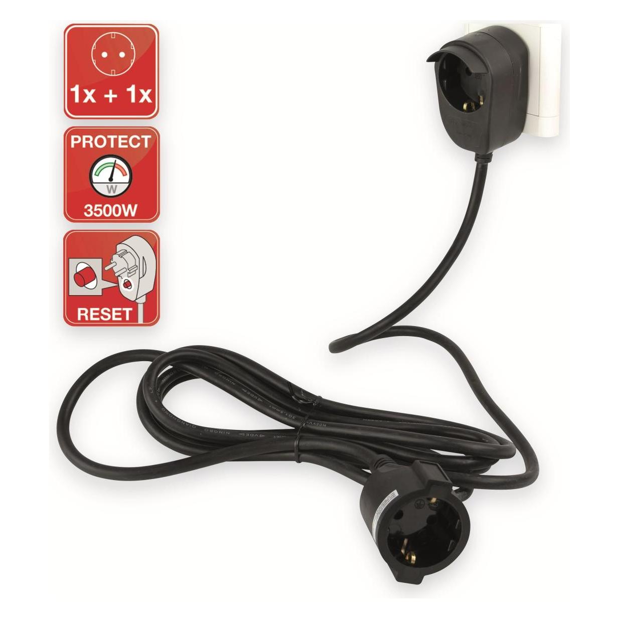 REV Verlängerung Powersplit 5m (5 m, CEE 7/3) (0016150514)