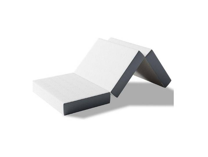 Klappmatratze Gästematratze 3-teilige Matratze Faltmatratze, OUNUO, 10 cm hoch, mit Aufbewahrungstasche