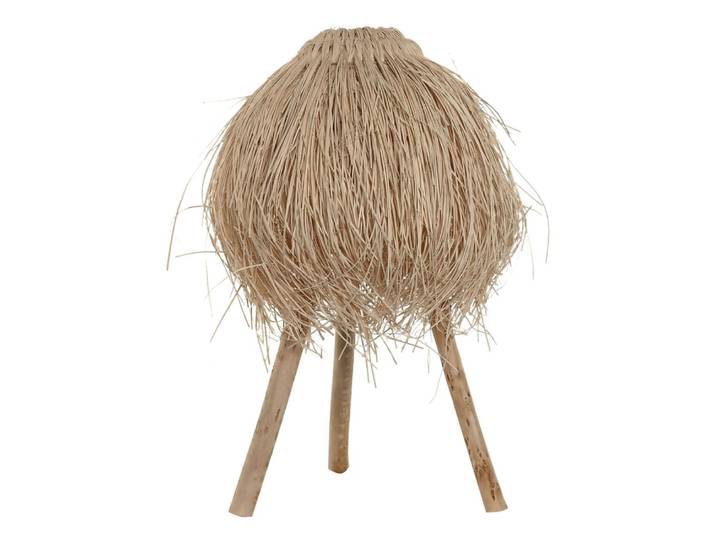 Lampe en rotin fait main marron 45x45x53 cm