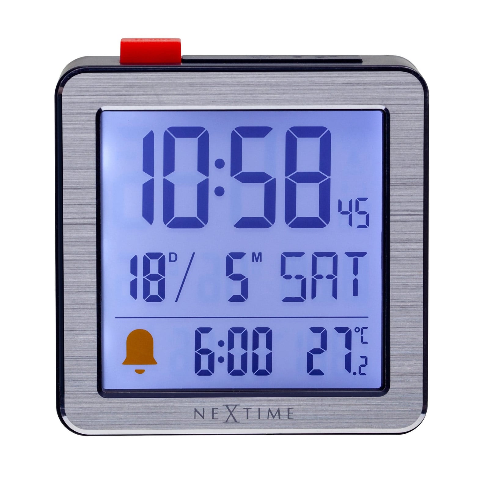 NeXtime Mini Wekker - Zwart