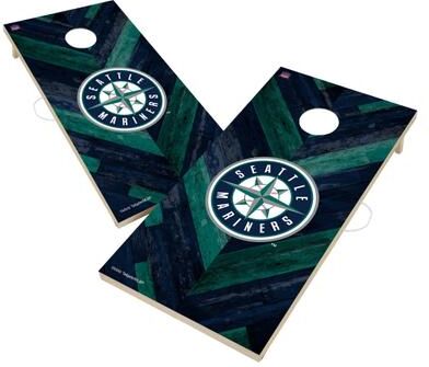Skip's Garage Seattle Mariners MLB Cornhole Board Set