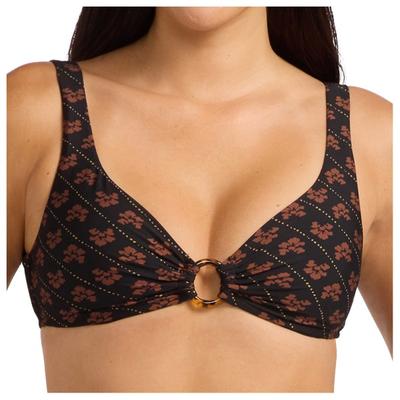 Seafolly - Women's Batik Bloom Multifit Ring Front Tank - Bikini-Top Gr 36 schwarz