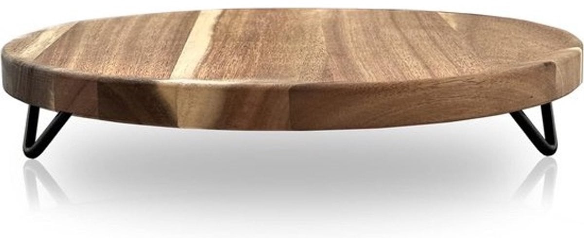 Ronde Houten Display Riser voor Decoratie - Serveerplateau voor Keuken en Badkamer