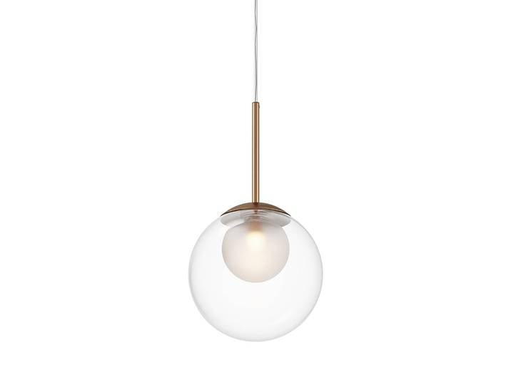 Suspension Basicform - Type A Ø 20cm Verre dépoli / Métal mixte G9