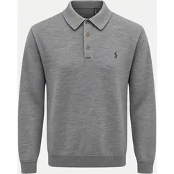 Pullover mit Polokragen Grau L