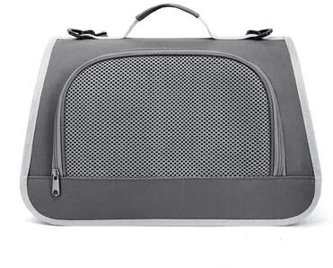 Uplift Picks Foldable Waterproof Pet Carrier Bag For Cats And Small Dogs gray