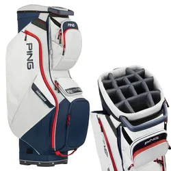 Ping Traverse 214 Cartbag platinum/navy/rot