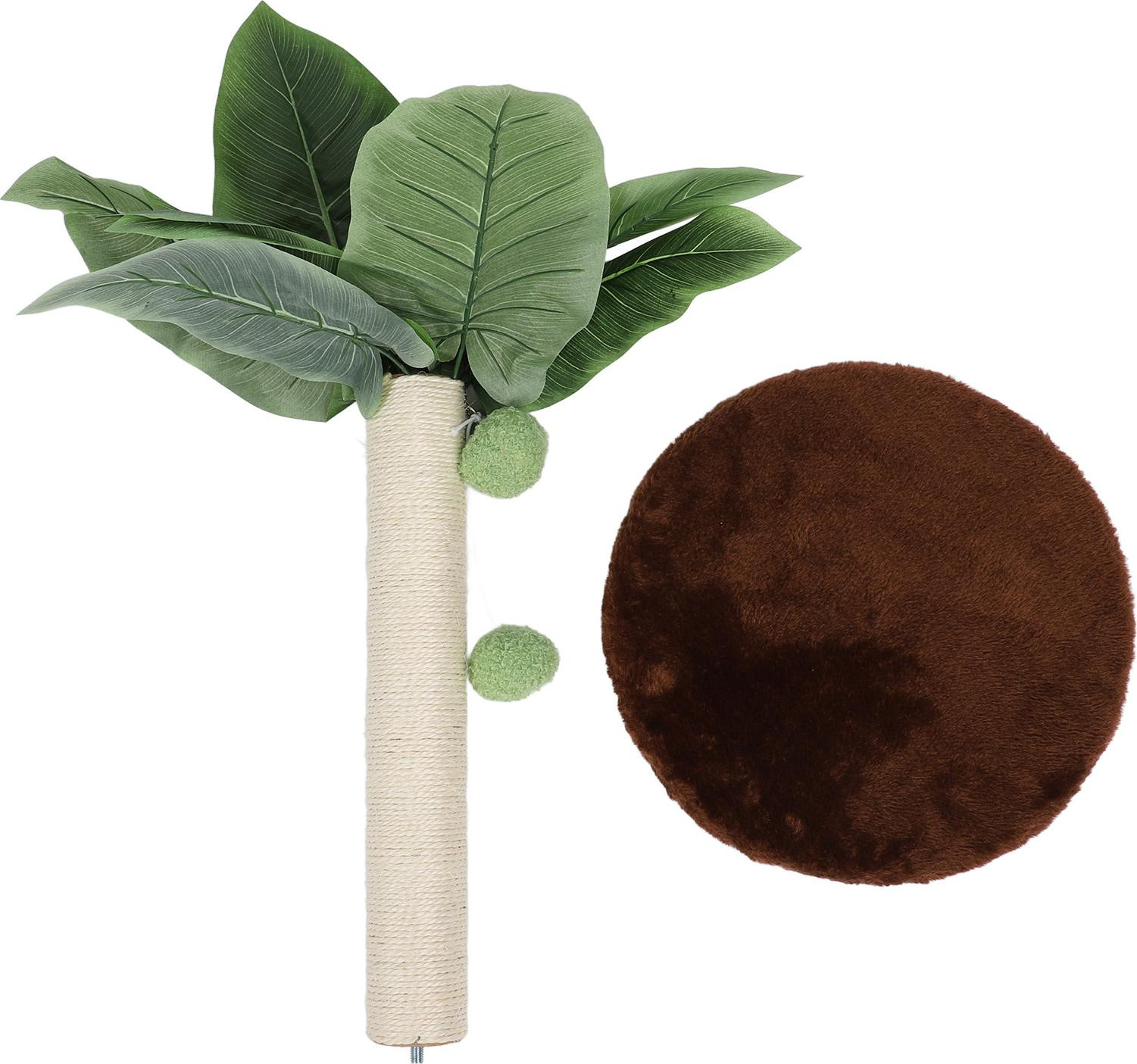 Gistuch Kartonnen kraboom voor katten met sisal en 3 hangende ballen
