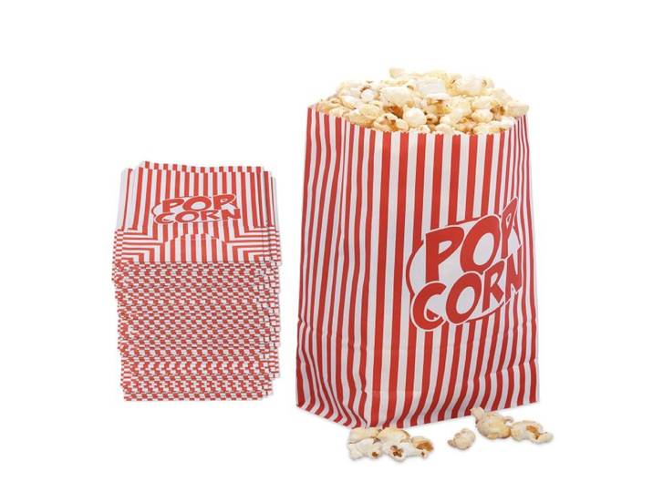 Relaxdays Retro Popcorntüten 48er Set