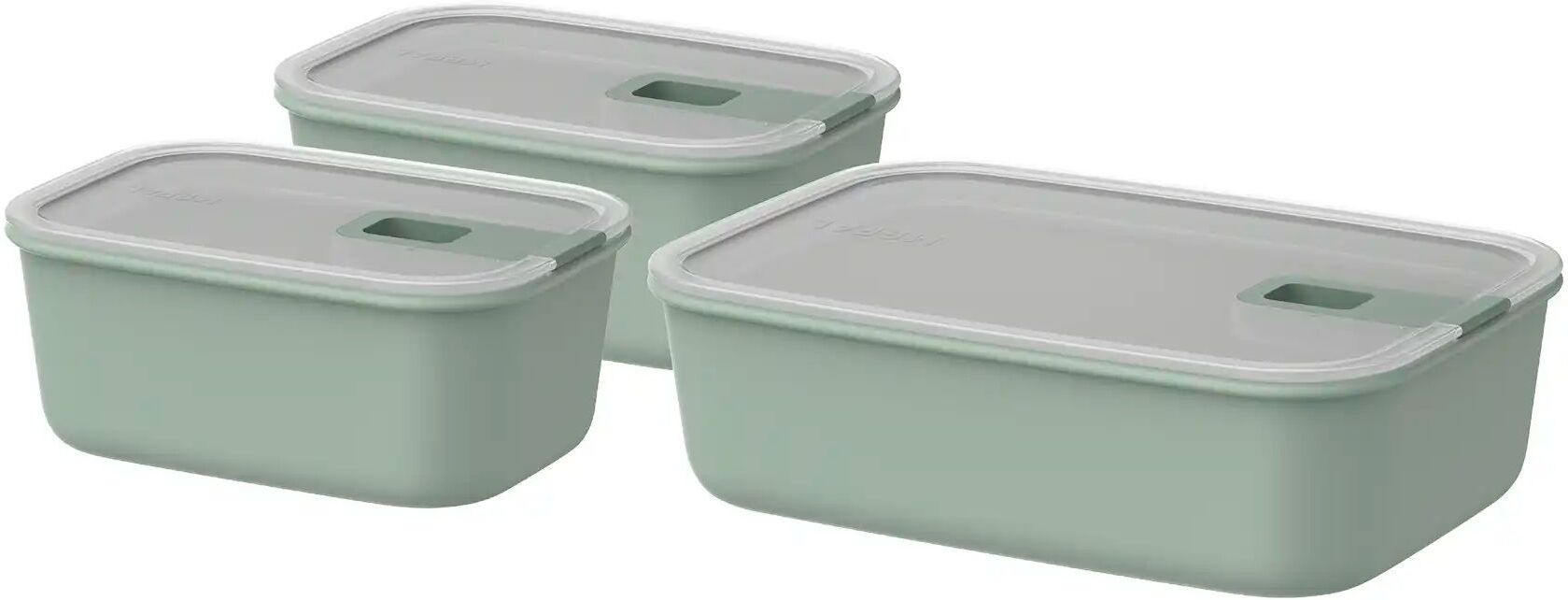 Mepal Frischhaltedosen-Set  Easyclip 2.0 ¦ Kunststoff ¦ Maße (cm): B: 14,1 H: