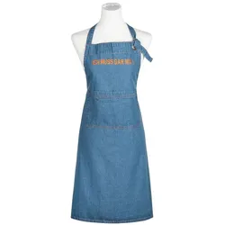 pad Schürze Denim Baumwolle Blau