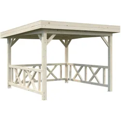 Palmako Carport/Pavillon Connect Lenna 8,3 m2 Set 301 naturbelassen