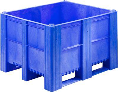 Palettenbox, geschlossen, 620 l, blau