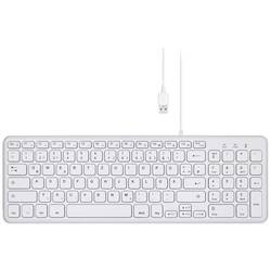 Perixx PERIBOARD-213 DE W USB Tastatur Deutsch, QWERTZ Weiß Geräuscharme Tasten 11960
