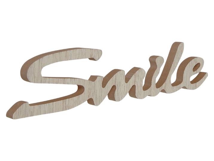 Schriftzug magnetis. Smile Holz