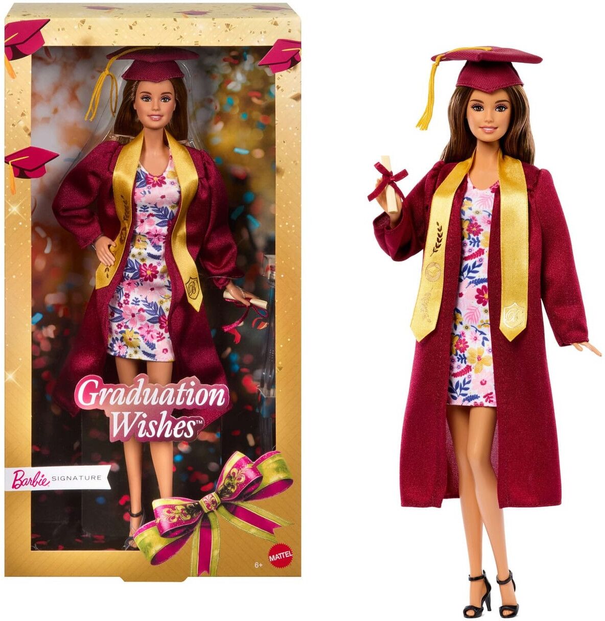 Mattel Barbie Signature Graduation Wishes Collectors Edition Deluxe Display Stage Collectible Doll for Collectors