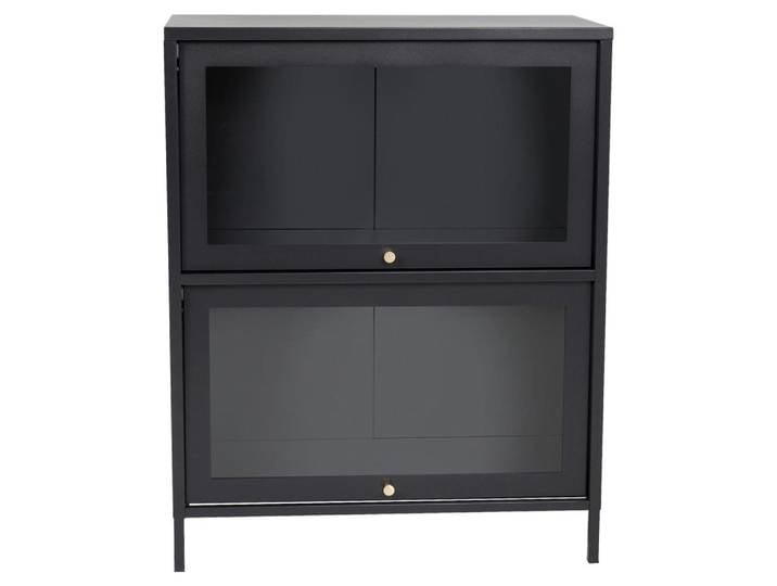 Livetastic Sideboard, Schwarz, Metall, 80x100x40 cm, Wohnzimmer, Kommoden & Sideboards, Sideboards