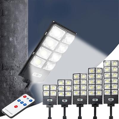 Solar-Straßenlaternen im Freien, wasserdicht, hohe Helligkeit, LED-Lampe von Dämmerung bis Morgengrauen, mit Bewegungssensor-Fernbedienung für Garten, Terrasse, Veranda, Garage