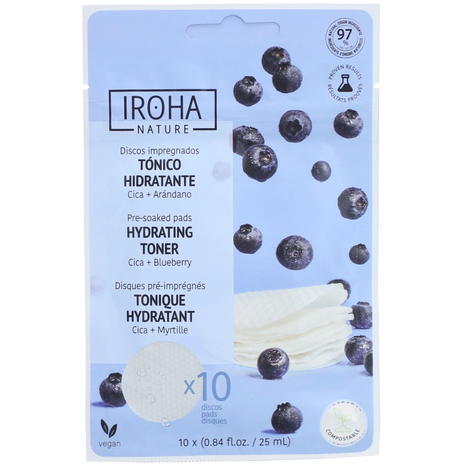 Iroha Coton Toniq Hydrat/Apais X10 10 St Watte