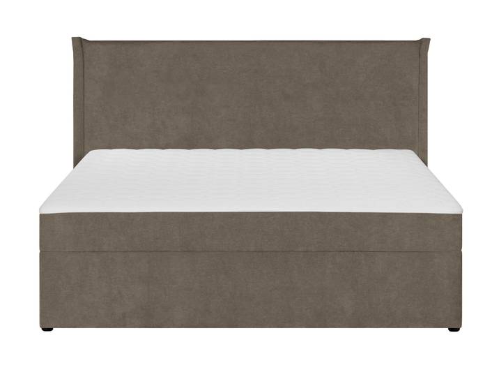 Boxspringbett LORIK taupe 140x200cm halbfest
