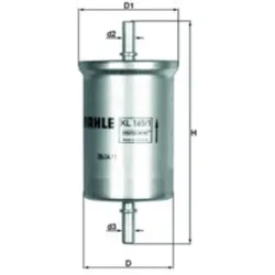 Kraftstofffilter MAHLE KL 165/1 für Smart Fortwo Cabrio