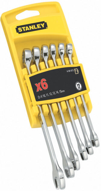 Stanley Jeu de clés mixtes à fourche FatMax 6 pces (4-94-646)
