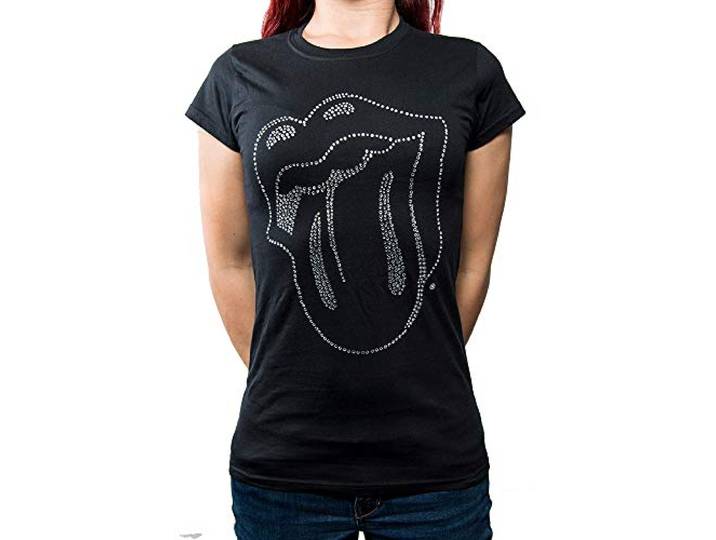 T-Shirt # S Black Femmina # Tongue