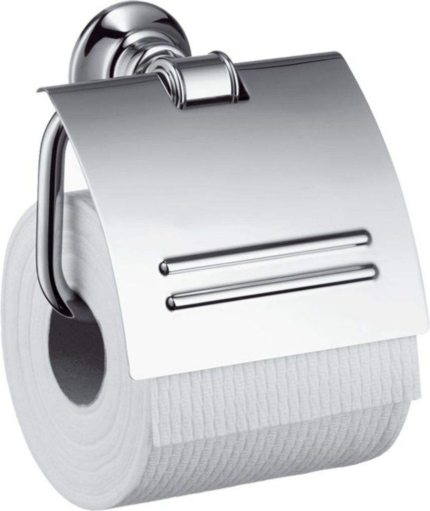 Hansgrohe Papierrollenhalter Axor Montreux PN polished nickel, mit Deckel, Metall (42036830)