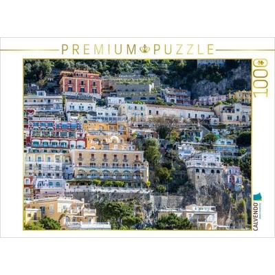 CALVENDO Puzzle POSITANO Architektur im Hang | 1000 Teile Lege-Größe 64x48cm Foto-Puzzle für glückliche Stunden