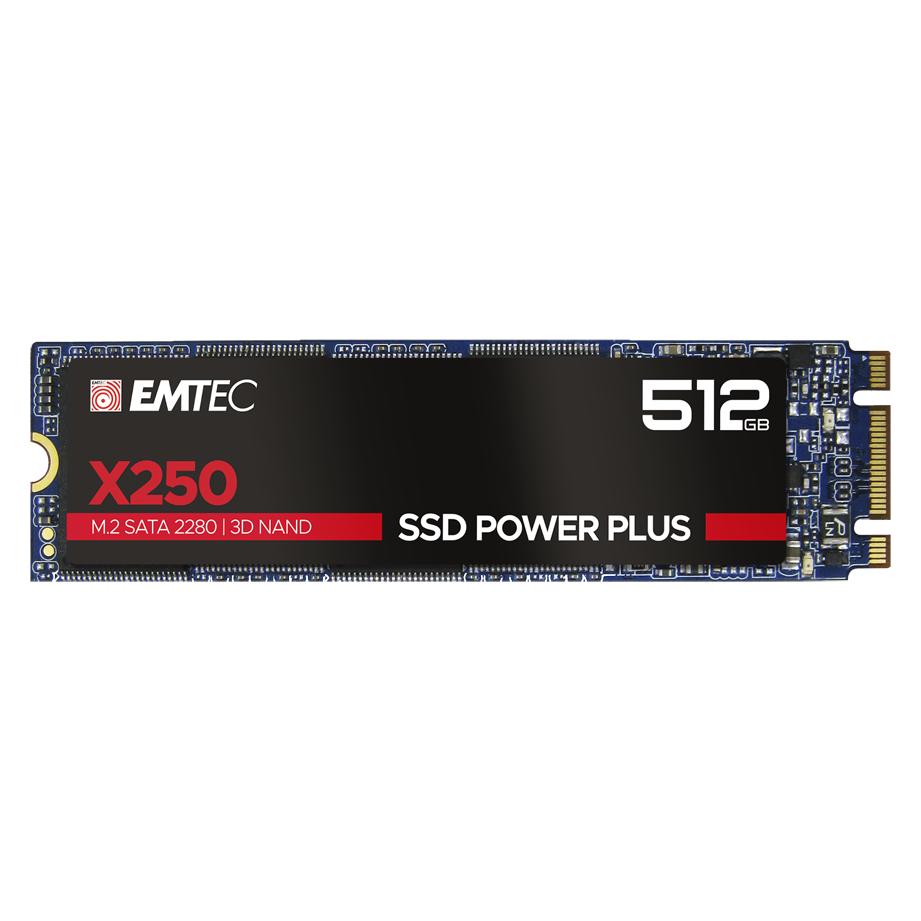 Emtec Festplatten-SSD X250 512 GB M.2 2280 SATA III (ECSSD512GX250) (512 GB, M.2 2280) (ECSSD512GX250)