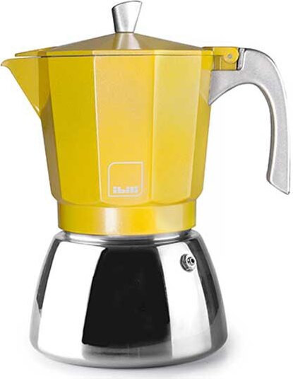 Ibili Elba koffiemachine voor 9 kopjes, perzikgeel