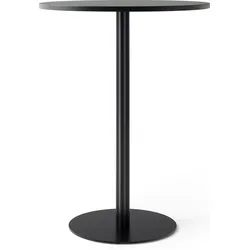 Harbour Column Stehtisch 80 cm hoch schwarz mit linoleumbeschichteter Tischplatte