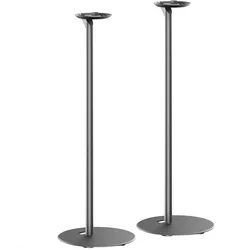 TecLines TLH003B 2x Lautsprecher Ständer für Sonos Era 100, schwarz (1 Paar, Ständer), Lautsprecher Ständer + Wandmontage, Schwarz