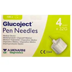 Menarini Glucoject Insulinkanüle 32gx4mm 100U