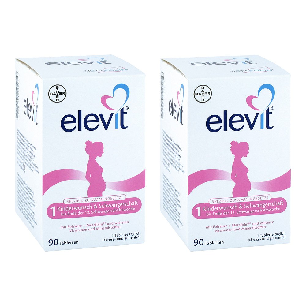 Bayer Vital GmbH Elevit 1 Kinderwunsch Schwangerschaft Tabletten 08100572