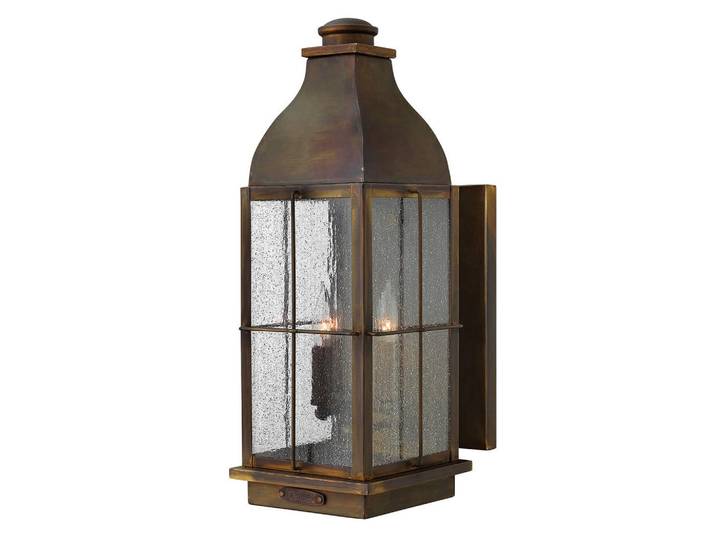 Elstead Lighting Aussenwandleuchte Bingham, Rotbraun, Metall, Glas, 20.3x53.3x26 cm, RoHS, Lampen & Leuchten, Außenbeleuchtung, Außenleuchten