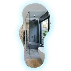 LED WANDSPIEGEL 45x90 cm asymmetrisch 6000K