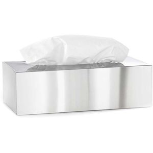 Blomus Taschentuchbox Nexio 66660, aus Edelstahl, 24 x 7 x 12 cm, Edelstahl poliert