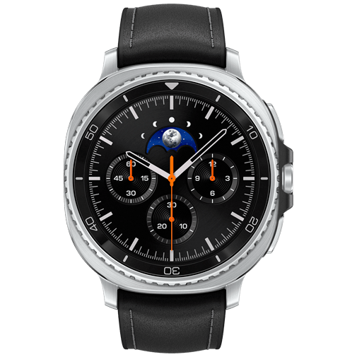 Samsung Galaxy Watch 8 Classic Silber (Schwarzes Armband)