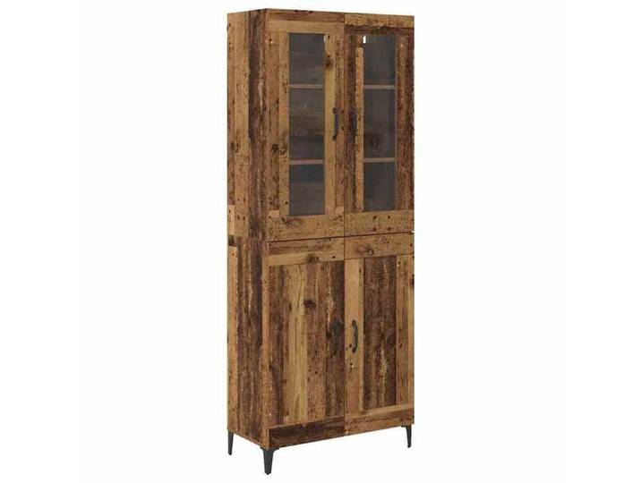 SALE 2026 Buffet haut Haut Armoire - Placard vaisselier - WINWIN - Bois Ancien 69 5x34x180cm - bois d'ingénierie 48.59 Kg 9496021
