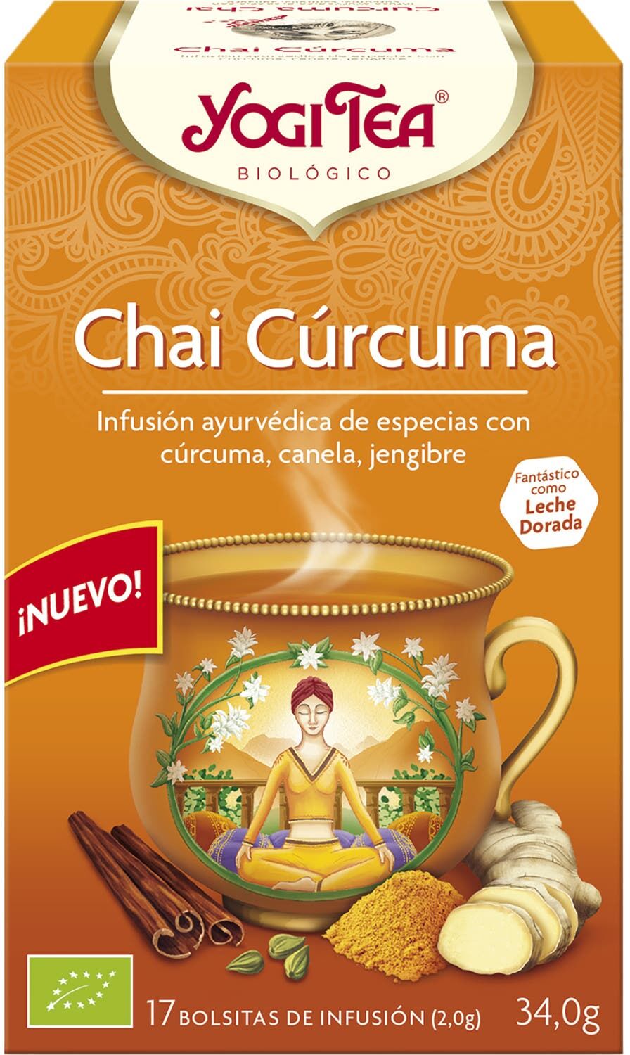 YOGI TEA Chai Cúrcuma 17 Bolsitas