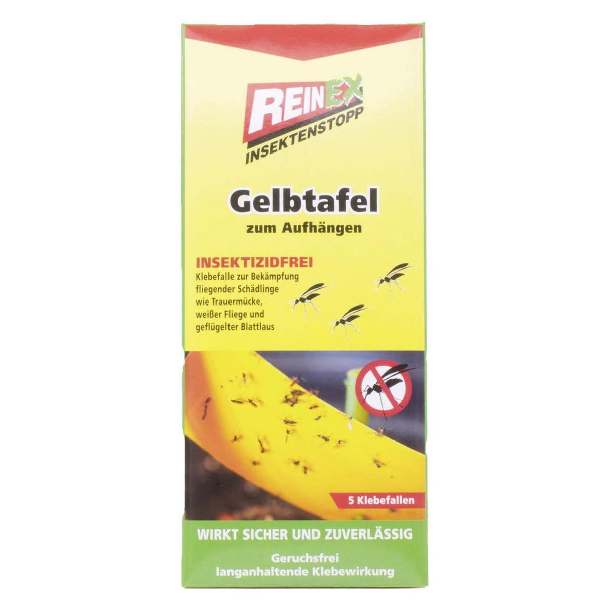 Magni Reinex Gelbtafeln Premium Fliegenfallen, Gelbsticker, Insektenfalle, Gelbstecker gegen Trauermücken (33651601)