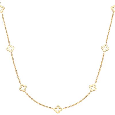 Kette ohne Anhänger CIAO BY LEONARDO "Halskette Janna CIAO", gold (gelbgoldfarben), Halsketten, Damen, Edelstahl, L: 47 B: 6mm, B:6mm