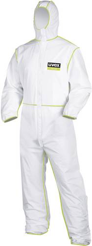 uvex 9871012 Einwegschutzanzug 5/6 comfort Kleider-Größe: XL Weiß