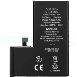 OEM Diagnostizierbarer Akku für iPhone 15 Pro, Smartphone Akku