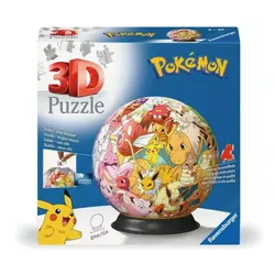 Ravensburger 3D Puzzle 11595 - Puzzle-Ball Pokémon Kanto Region - Puzzleball aus dreidimensionalen Puzzleteilen