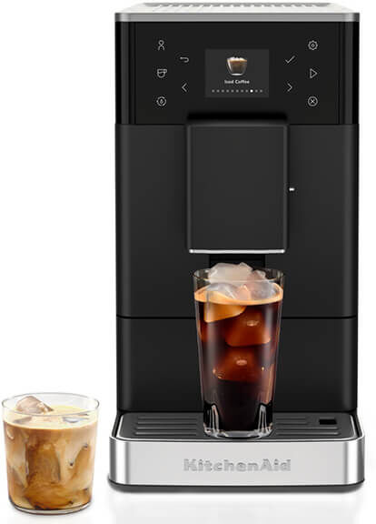 KitchenAid KF3 Fully Automatic Espresso Machine with Iced Coffee Matte Black