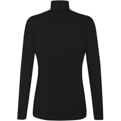 Normani, Damen, Funktionsshirt, Damen Merino Langarm mit 1/4 Zipper „Launceston“ - 9669 (XS), Schwarz