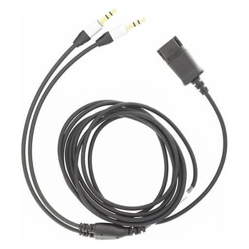 Tellur QD to 2 x Jack 3.5mm adapter cable 2.2m black (TLL416003)